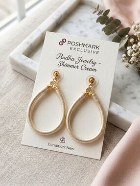 Budha All Weather Womens Earring. Color Cream Excellent Quality